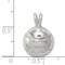 Sterling Silver Baseball Charm Pendant FindingKing Jewerly 13mm x 12mm